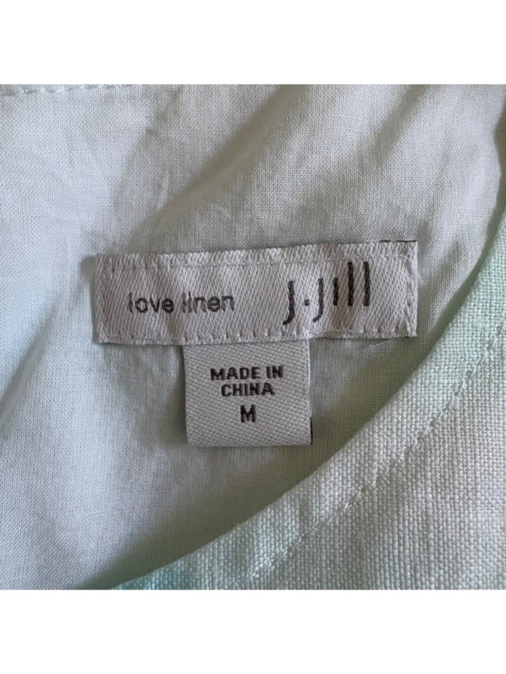 J. Jill Love Linen Women's Beach Palm Tree Tropical Print Shift Dress Size M - Picture 8 of 10